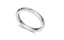 Carica l'immagine nel visualizzatore di Gallery, Anello Fede liscia con zirconi