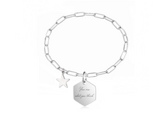 Carica l'immagine nel visualizzatore di Gallery, Bracciale Boho Acciaio con Charm