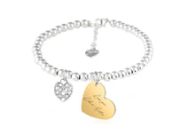 Carica l'immagine nel visualizzatore di Gallery, Bracciale Sfere in Acciaio con Charm