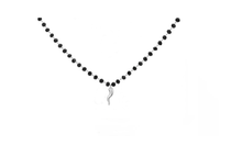 Carica l'immagine nel visualizzatore di Gallery, Collana Rosario Cornetto Porta Fortuna