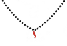 Carica l'immagine nel visualizzatore di Gallery, Collana Rosario Cornetto Porta Fortuna