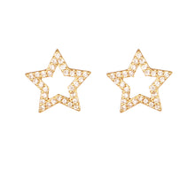 Carica l'immagine nel visualizzatore di Gallery, Mono Orecchino Symbol Stud Gold & Rose