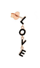 Carica l'immagine nel visualizzatore di Gallery, Mono Orecchino Lettering Love