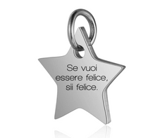 Carica l'immagine nel visualizzatore di Gallery, Bracciale Sfere in Acciaio con Charm