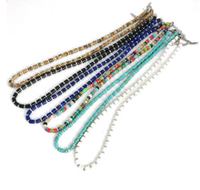 Carica l'immagine nel visualizzatore di Gallery, Collana Acciaio e Rondelle Pietre naturali Libra