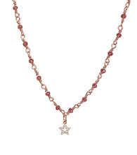 Carica l'immagine nel visualizzatore di Gallery, Collana Rosario in Acciaio con charm in argento 925