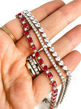 Carica l'immagine nel visualizzatore di Gallery, Bracciale Tennis in argento 925