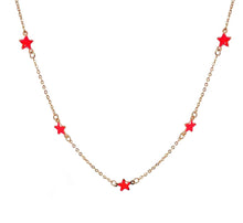 Carica l'immagine nel visualizzatore di Gallery, Collana Con micro stelle smaltate