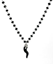 Carica l'immagine nel visualizzatore di Gallery, Collana Rosario Cornetto smaltato