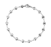 Carica l'immagine nel visualizzatore di Gallery, Braccialetto Cuoricini Bombati