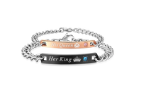 Carica l'immagine nel visualizzatore di Gallery, Bracciale Her King His Queen