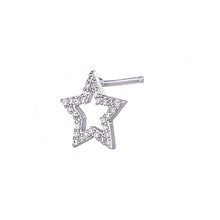 Carica l'immagine nel visualizzatore di Gallery, Mono Orecchino Symbol Stud Silver