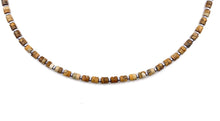 Carica l'immagine nel visualizzatore di Gallery, Collana Acciaio e Rondelle Pietre naturali Libra