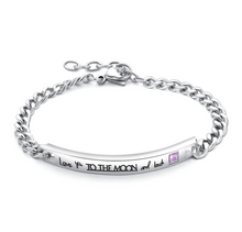 Carica l&#39;immagine nel visualizzatore di Gallery, Bracciale Love you to the moon and back
