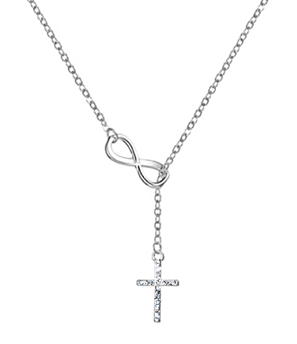 Collana Strangolino con Infinito e Croce