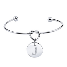 Carica l&#39;immagine nel visualizzatore di Gallery, Bracciale Nodo con Iniziale
