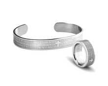 Carica l&#39;immagine nel visualizzatore di Gallery, Set Anello e Collana Padre Nostro
