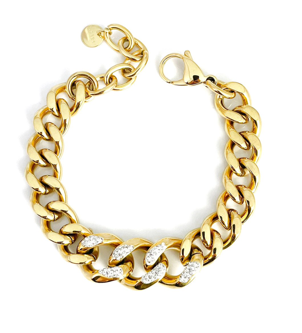 Bracciale Chain Strass