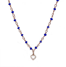 Carica l&#39;immagine nel visualizzatore di Gallery, Collana Rosario in Acciaio con charm in argento 925
