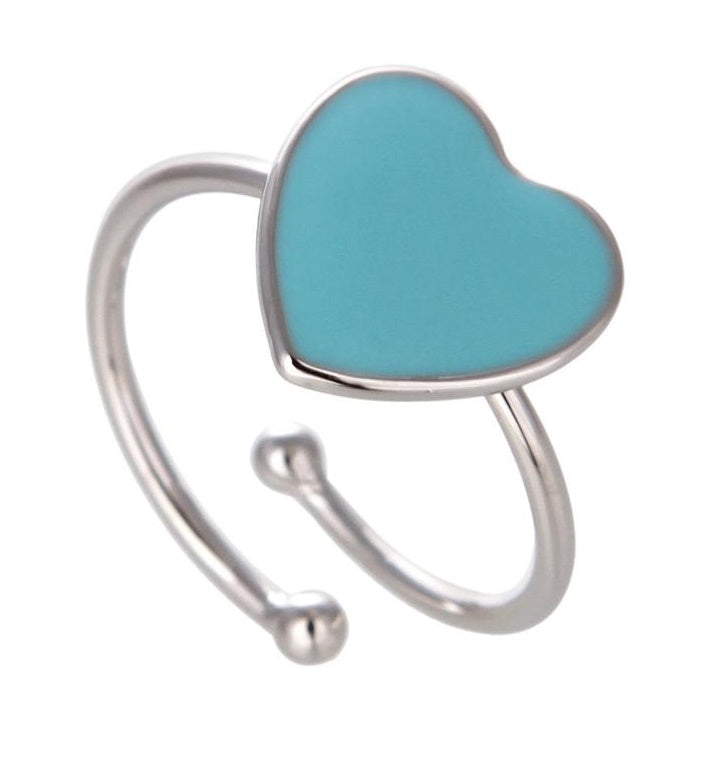 Anello Piercing Cuore smaltato