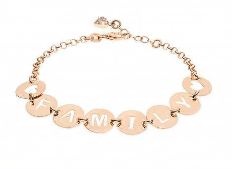 Bracciale Con Lettere Forate Personalizzabili