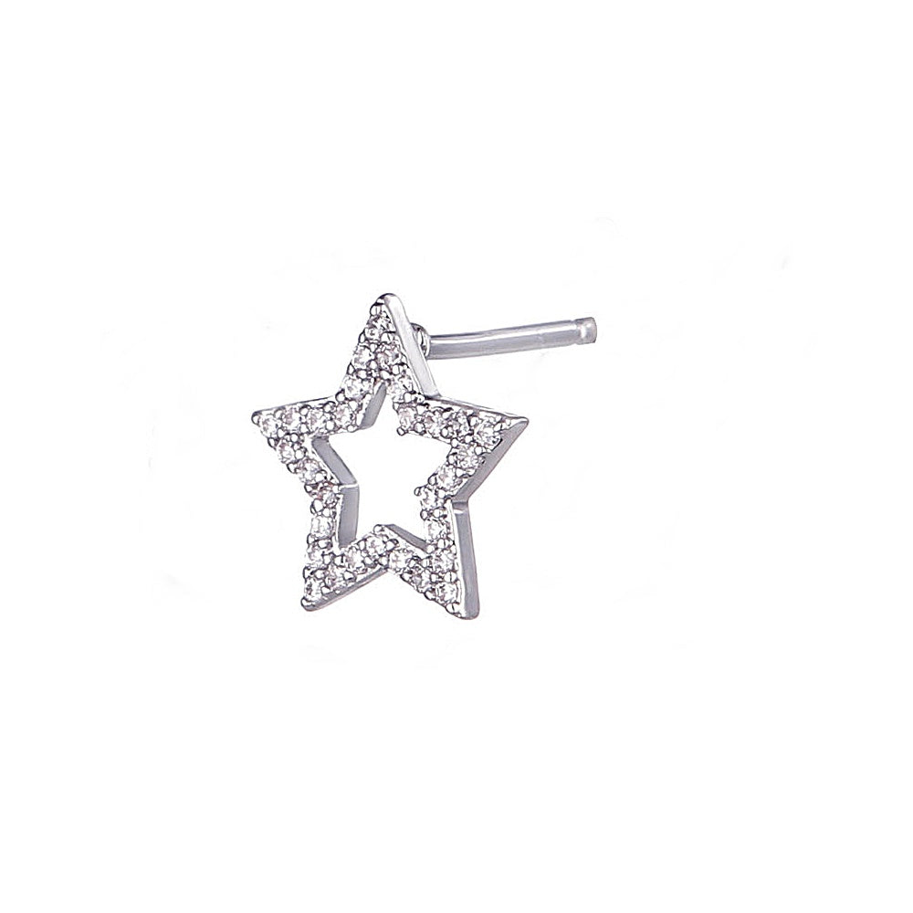 Mono Orecchino Symbol Stud Silver
