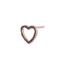 Carica l&#39;immagine nel visualizzatore di Gallery, Mono Orecchino Black Symbol Stud
