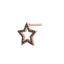 Carica l&#39;immagine nel visualizzatore di Gallery, Mono Orecchino Black Symbol Stud
