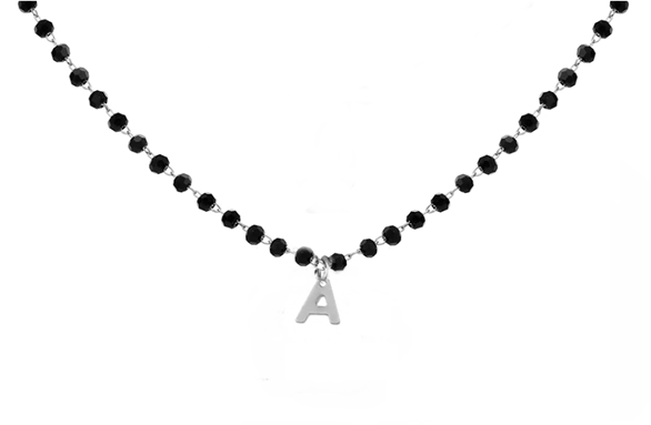 Collana Rosario Con Iniziale